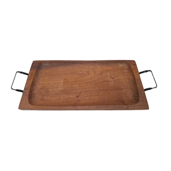 TABLA DE ALGARROBO 30X60 CON MANIJA DE HIERRO