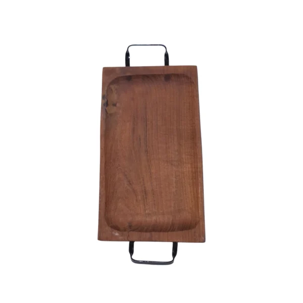 TABLA DE ALGARROBO 25X45 CON MANIJA DE HIERRO - Image 2